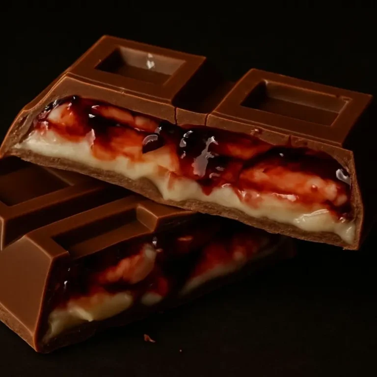 Brigadeiro branco e geléia de frutas vermelhas