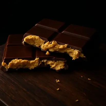 Chocolate ao leite com recheio cremoso de tahine – ZERO AÇÚCAR