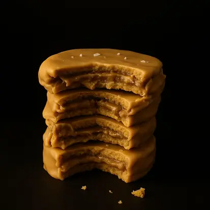 Biscoito de amendoim recheado com Dadinho