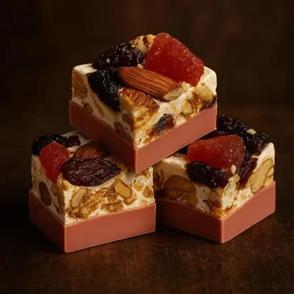 Torrone de frutas vermelhas e chocolate Ruby – 6 unidades.