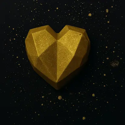 Coração de Café e Caramelo Salgado