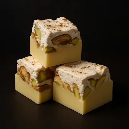 Torrone de pistache com chocolate branco – 6 unidades